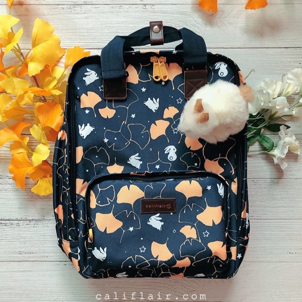 califlair Ginkgo Bunny Travel Laptop Backpack